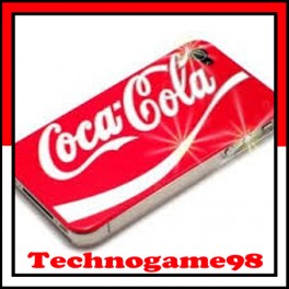 Coque de protection Coca Cola rouge pour iPhone 4